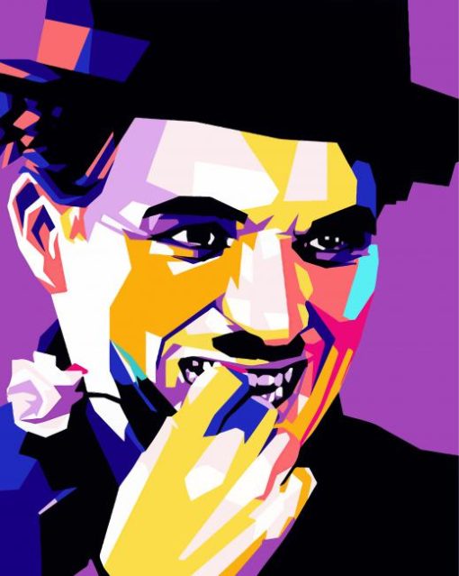 Chaplin Pop Art paint by numbers
