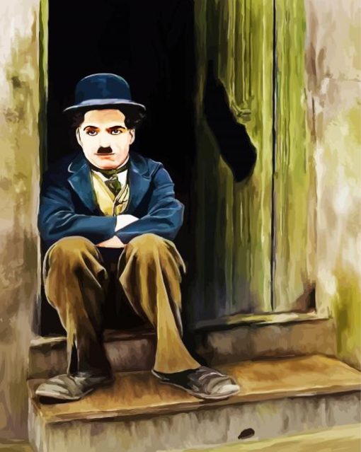 Charlie Chaplin Art paint by numbers