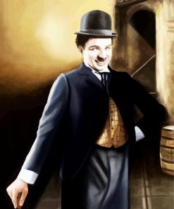 Charlie Chaplin Portrait paint by numbers