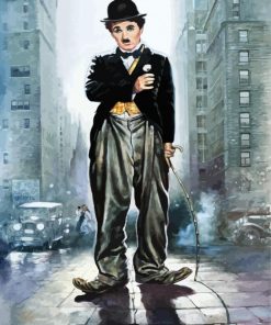 Charlie Chaplin paint by numbers