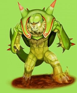 Chesnaught Pokemon Anime paint by numbers