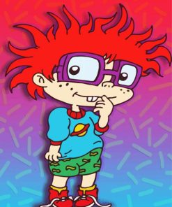 Chuckie Finster Rugrats paint by numbers