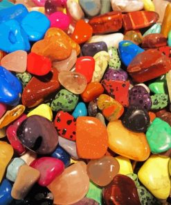 Colorful Gemstones paint by numbers