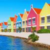 Colorful Houses In Bonaire paint by numbers