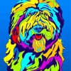 Colorful Sheepdog Paint By Number