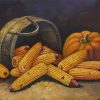Corn And Pumpkin Paint By Numbers