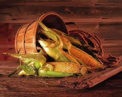 Corn Harvest Still Life Paint By Number