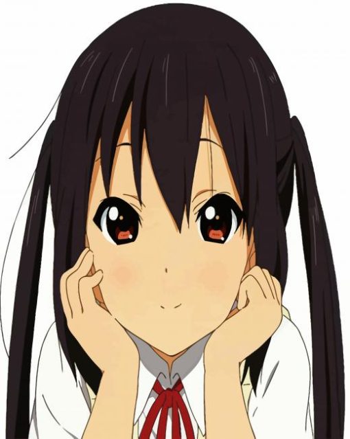 Cute Azusa Nakano Character paint by numbers