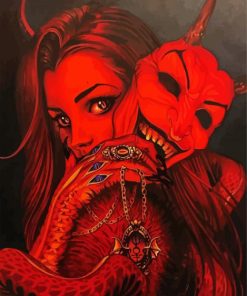 Devil Girl Paint By Numbers