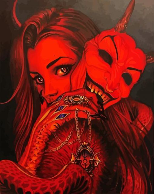Devil Girl Paint By Numbers
