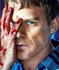 Dexter Morgan Actor paint by numbers