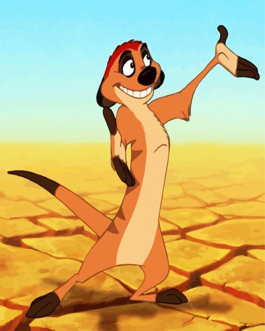 Disney Timon paint by numbers