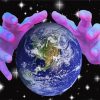 Planet Earth In Hands Paint By Number