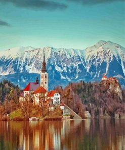 Europe Lake Bled Slovenia Paint By Number