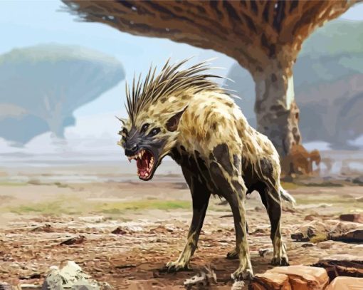 Fantasy Hyena paint by numbers