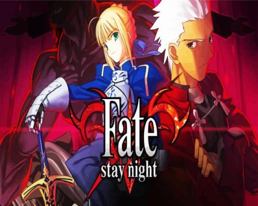 Fate Stay Night Video Game paint by numbers
