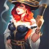 Female Pirate Paint By Number