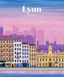 France Lyon City paint by numbers