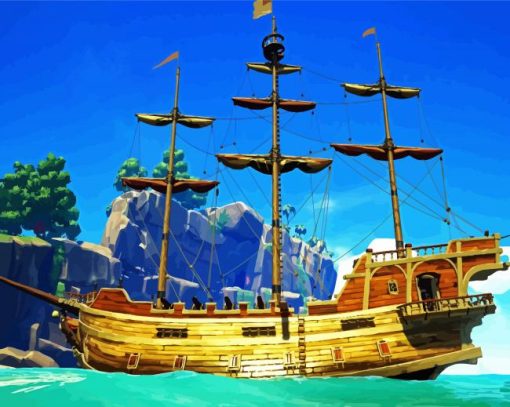 Galleon Ship Paint By Number