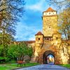 Gallows Gate Rothenburg Ob Der Tauber Town Germany Paint by numbers
