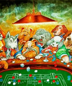 Gamblin Dogs Paint By Number