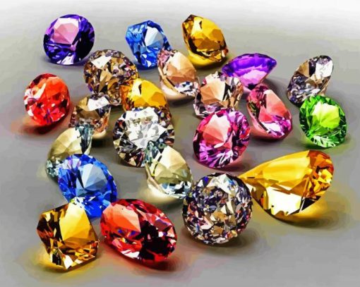 Gemstones Paint By Number