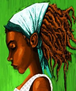 Girl In Rasta Style paint by numbers