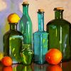 Glass Bottles and Lemons paint by numbers