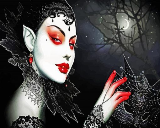 Gothic Vampire Paint By Number