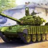 Green Military Tank paint by numbers