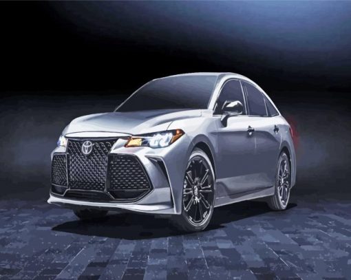 Grey Toyota Avalon paint by numbers