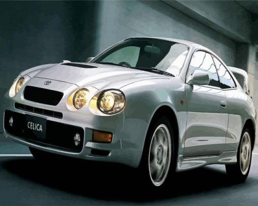 Grey Celica Car paint by numbers