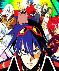 Gurren Lagann Anime Characters Paint By Number