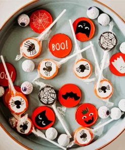 Halloween Candies paint by numbers