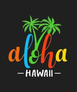 Aloha Hawaii Island paint by numbers