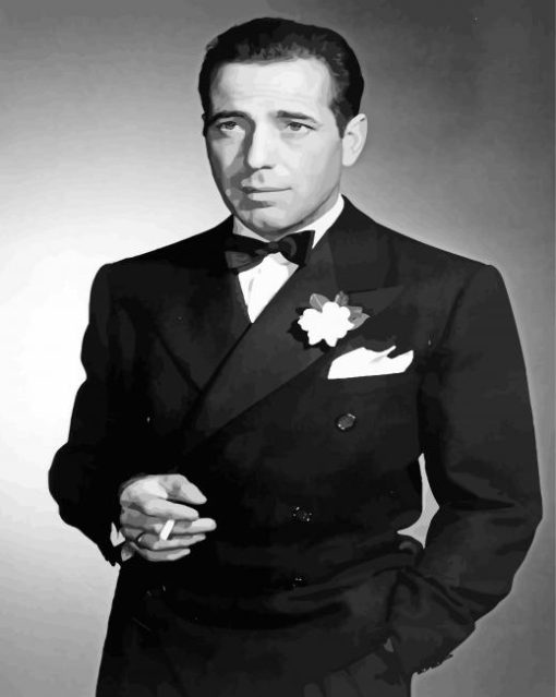 Charismatic Humphrey Bogart Paint By Number