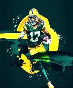 Illustration Of Davante Adams Paint By Number