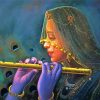 Indian Flute Player Paint By Number