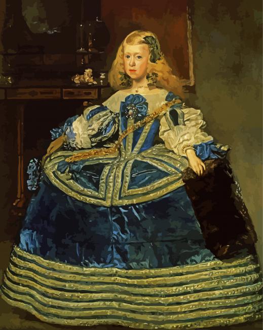 Infanta Margareta Teresa In A Blue Dress By Velazquez Paint By Number