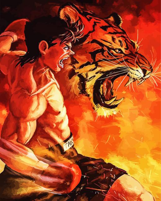 Ippo Makunouchi Tiger Fist Paint By Number
