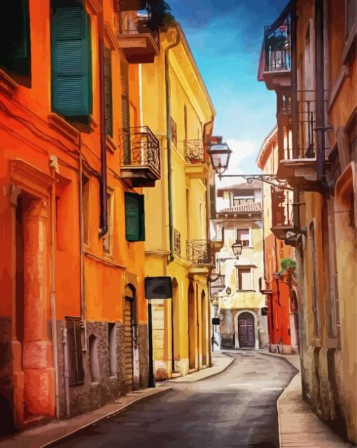 Italy Verona Streets paint by numbers