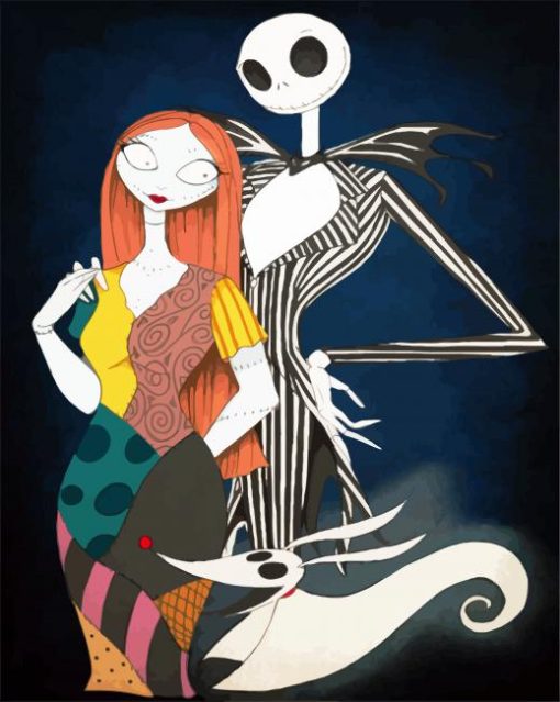 Jack and Sally paint by numbers