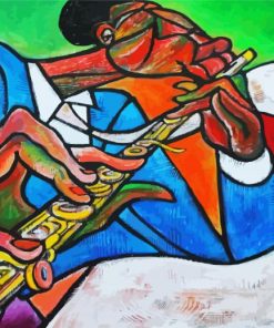Jazz Flute Player paint by numbers