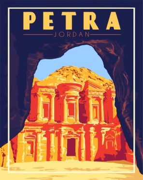 Jordan Petra Poster Paint By Numbers