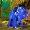 Jumbo The Blue Elephant Paint By Number