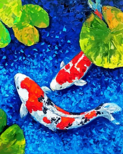 Koi Fishes paint by numbers