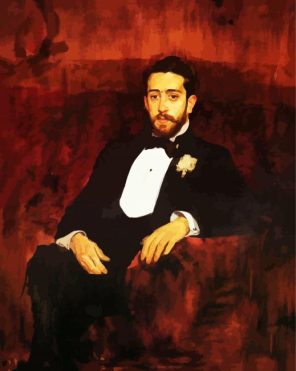Lawyer Don Silverio Portrait Sorolla Art Paint By Number