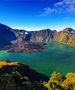 Lmabok Rinjani National Park Paint By Number