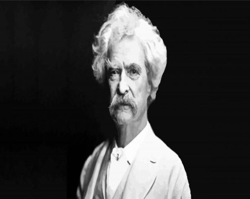 Mark Twain Author paint by numbers