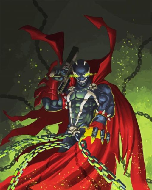 Marvel Spawn Art paint by numbers